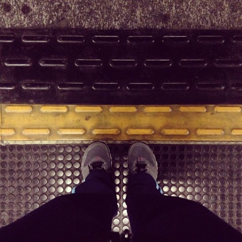 Stay behind the yellow line. #metro #milan #italy Headed to #Crossfit all-day. I will survive! March 02, 2013 at 0931AM