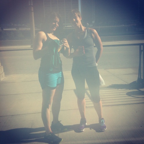 Roni Noone and Sara Rosso after CrossFit in Chicago